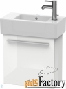 тумба под раковину duravit x-large 450х228 подвесная, левая, белая гля