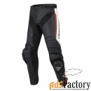 мотоштаны dainese misano кожаные n32 black/white/red-fluo 46