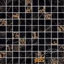 versace marble mosaico t100 decorato nero керамогранит (29,1 x 29,1 см