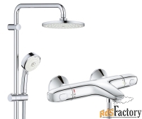 душевая стойка с термостатом для ванны grohe grohtherm 1000 (set330), 