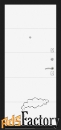 входная дверь платинум внутренняя панель:13 белый софт