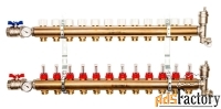 коллектор распределительный stout из латуни с расходомерами 12 выходов