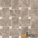 versace marble mosaico intreccio grigio bianco керамогранит (29,1 x 29