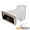 скиммер под бетон flexinox 87192013 wide (1 1/2quot;), abs пластик/ais