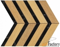 мозаика atlas concorde heartwood malt marble chevron 29х29 ao3k