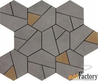 мозаика atlas concorde boost smoke mosaico hex yellow 25x28,5 an68, м²