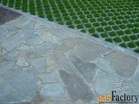 Укладка  природного  камня  и тротуарной  плитки  на  дорожках