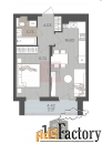 1 - комн.  квартира, 38.52 м², 7/9 эт.