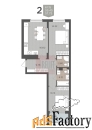 2 - комн.  квартира, 61.15 м², 1/9 эт.