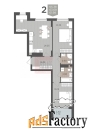 2 - комн.  квартира, 65.38 м², 4/9 эт.