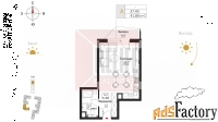 1 - комн.  квартира, 41.8 м², 4/5 эт.