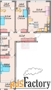 3 - комн.  квартира, 106.5 м², 2/6 эт.