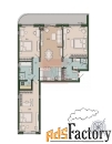 3 - комн.  квартира, 125.6 м², 2/11 эт.