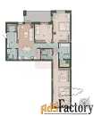3 - комн.  квартира, 117.2 м², 2/11 эт.