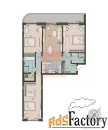 3 - комн.  квартира, 125.6 м², 2/9 эт.