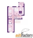 2 - комн.  квартира, 76.7 м², 4/4 эт.