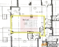 свободного назначения, 56.5 м²