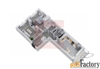 2 - комн.  квартира, 58.33 м², 5/9 эт.