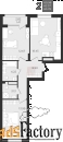 2 - комн.  квартира, 62.2 м², 1/9 эт.