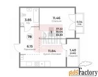 1 - комн.  квартира, 36.34 м², 10/10 эт.