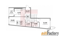 2 - комн.  квартира, 54.83 м², 9/10 эт.