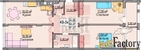 3 - комн.  квартира, 94.2 м², 2/6 эт.
