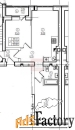 2 - комн.  квартира, 55.97 м², 1/9 эт.