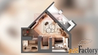 1 - комн.  квартира, 43.5 м², 7/13 эт.