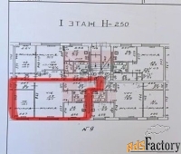 2 - комн.  квартира, 45.2 м², 1/5 эт.