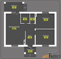 дом 65 м² на участке 4 сот.