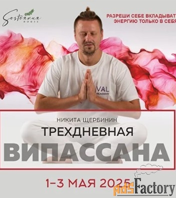 Випассана в Москве и Подмосковье, практики от мастера ретрита