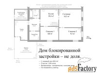дом 60,4 м² на участке 3,69 сот.