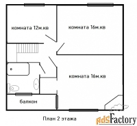 коттедж 120 м² на участке 10 сот.
