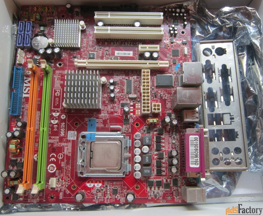 Мат. плата MSI 945G+ процессор Intel Pentium