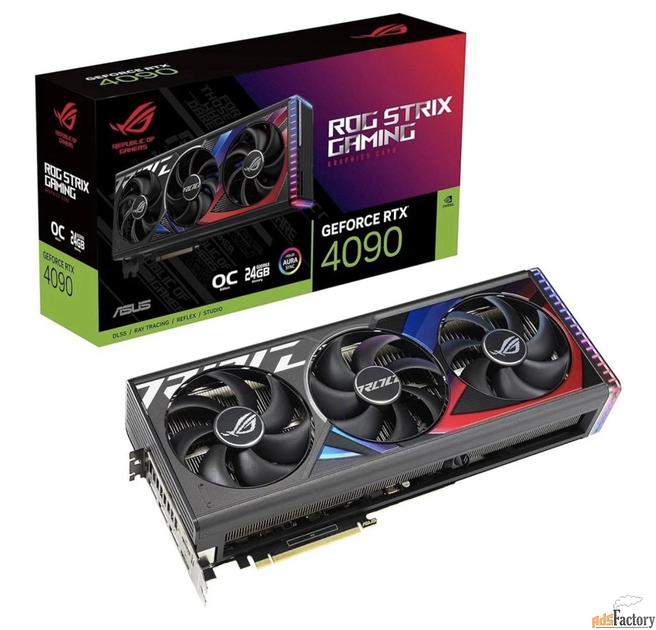 ASUS ROG Strix GeForce RTX 4090 OC 24 ГБ GDDR6X Видеокарта