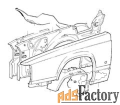 Крыло новое, Тайвань, правое переднее Вольво 760,960 -94