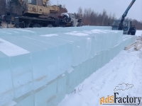 Лед,блоки льда для скульптур, лед строительный