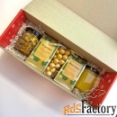 Новогодний бокс подарок сладкий чай и мёд