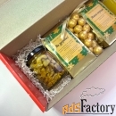 Новогодний бокс подарок сладкий чай и мёд