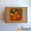 Новогодний бокс с чаем и крем-медом суфле