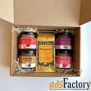 Новогодний бокс с чаем и крем-медом суфле