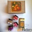 Новогодний бокс с чаем и крем-медом суфле