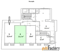 офисное помещение, 22.2 м²
