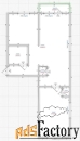 2 - комн.  квартира, 44 м², 3/4 эт.