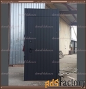 Входная дверь СЛИМ Чёрный софт  Светло-серый 110 мм Россия