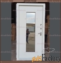 Входная дверь КАМИЛА ТЕРМО VINORIT Белый со стеклом 107 мм Россия