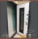 Входная дверь АУРУС Медный антик / Сосна прованс со стеклом 100 мм