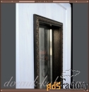 Входная дверь АУРУС Медный антик / Сосна прованс со стеклом 100 мм