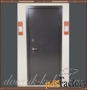 Входная дверь БОСТОН ТЕРМО Букле коричнево-серое / Ясень белый 105 мм