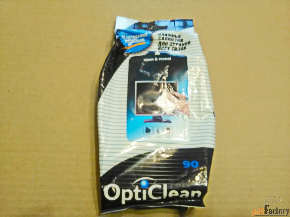 Салфетки «OptiClean» для экранов всех типов.
